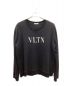 VALENTINO（ヴァレンティノ）の古着「VLTN L/S SWEAT」｜ブラック