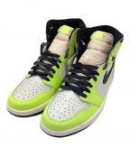 NIKEナイキ）の古着「AIR JORDAN1 RETRO  HIGH Volt/Visionaire」｜グリーン×ホワイト