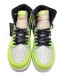 中古・古着 NIKE (ナイキ) AIR JORDAN1 RETRO  HIGH Volt/Visionaire グリーン×ホワイト サイズ:27.5cm：10000円