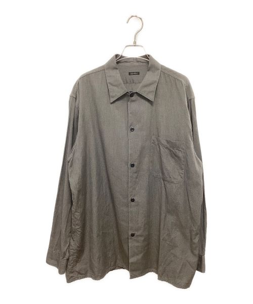 COMOLI（コモリ）COMOLI (コモリ) ヨリ杢 オープンカラーシャツ グレー サイズ:size3の古着・服飾アイテム