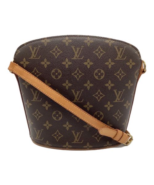 LOUIS VUITTON（ルイ ヴィトン）LOUIS VUITTON (ルイ ヴィトン) ドルーオ サイズ:ファスナー開閉/オープンポケット×1/ストラップ調節穴×7(約3cm間隔)の古着・服飾アイテム