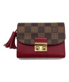 LOUIS VUITTON（ルイ ヴィトン）の古着「3つ折り財布」｜レッド