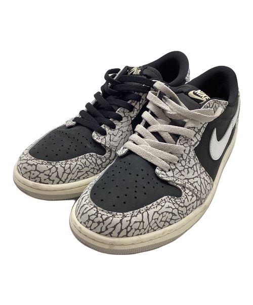 NIKE（ナイキ）NIKE (ナイキ) AIR JORDAN 1 LOW(エア ジョーダン1ロー) グレー×ブラック サイズ:28cmの古着・服飾アイテム