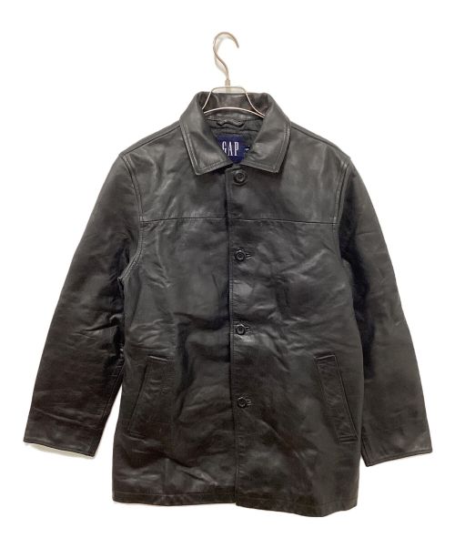 OLD GAP（オールドギャップ）OLD GAP (オールドギャップ) オールドレザーカーコート ブラック サイズ:Sの古着・服飾アイテム