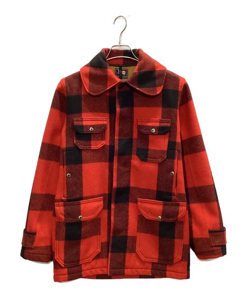 WOOLRICH（ウールリッチ）WOOLRICH (ウールリッチ) 50sマッキーノハンティングジャケット レッド×ブラック サイズ:不明の古着・服飾アイテム