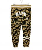 A BATHING APEアベイシングエイプ）の古着「1ST CAMO SWEAT PANTS」｜ベージュ×カーキ