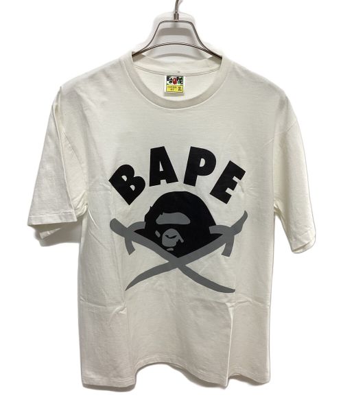 BAPE BY A BATHING APE（ベイプバイアベイシングエイプ）BAPE BY A BATHING APE (ベイプバイアベイシングエイプ) BAPE CROSS SWORD TEE ホワイト サイズ:XLの古着・服飾アイテム