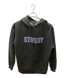 stussy（ステューシー）の古着「90'sプルオーバーロゴパーカー」｜グレー