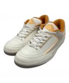 NIKEナイキ）の古着「AIR JORDAN 2 RETRO LOW（エアジョーダン2レトロロー）」｜ホワイト×オレンジ