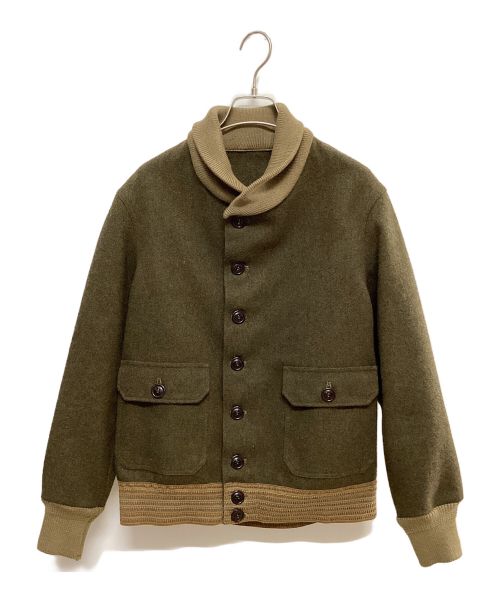 WAREHOUSE（ウエアハウス）WAREHOUSE (ウエアハウス) A-1 STYLE WOOL JACKET カーキ サイズ:38の古着・服飾アイテム