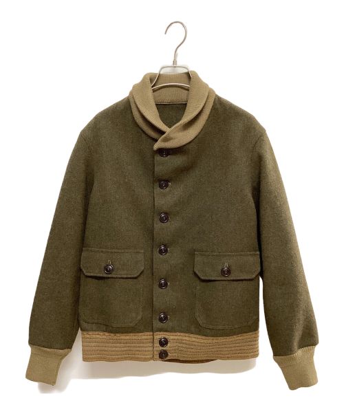 WAREHOUSE（ウエアハウス）WAREHOUSE (ウエアハウス) A-1 STYLE WOOL JACKET カーキ サイズ:38の古着・服飾アイテム