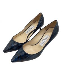 JIMMY CHOO（ジミーチュウ）の古着「ヒールパンプス」｜ブルー×ブラック