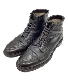 Alden（オールデン）の古着「WINGTIP BLACK CORDOVAN BOOT」｜ブラック