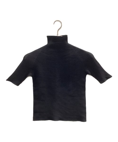 ISSEY MIYAKE（イッセイミヤケ）ISSEY MIYAKE (イッセイミヤケ) ワッフルプリーツハイネックTシャツ ブラック サイズ:3の古着・服飾アイテム