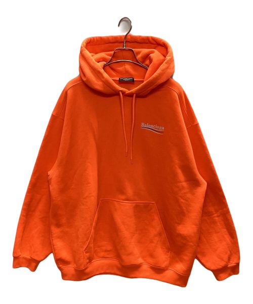 BALENCIAGA（バレンシアガ）BALENCIAGA (バレンシアガ) Political Campaign Logo Sweats オレンジ サイズ:XLの古着・服飾アイテム