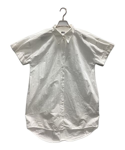 MM6 Maison Margiela（エムエムシックス メゾンマルジェラ）MM6 Maison Margiela (エムエムシックス メゾンマルジェラ) オーバーサイズシャツ ホワイト サイズ:40の古着・服飾アイテム