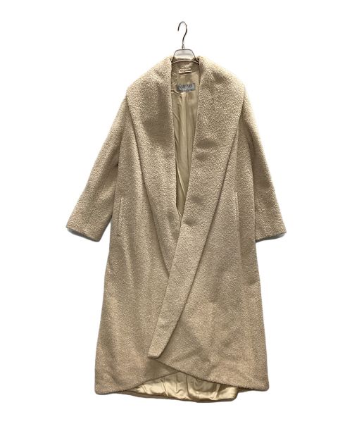 MaxMara（マックスマーラ）MaxMara (マックスマーラ) 90sボアラップコート ベージュ サイズ:44の古着・服飾アイテム