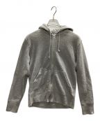 LOOPWHEELER×BEAMS PLUSループウィラー×ビームスプラス）の古着「別注 Slim Zip Sweat Hoody」｜グレー