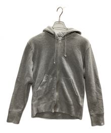 LOOPWHEELER×BEAMS PLUS（ループウィラー×ビームスプラス）の古着「別注 Slim Zip Sweat Hoody」｜グレー