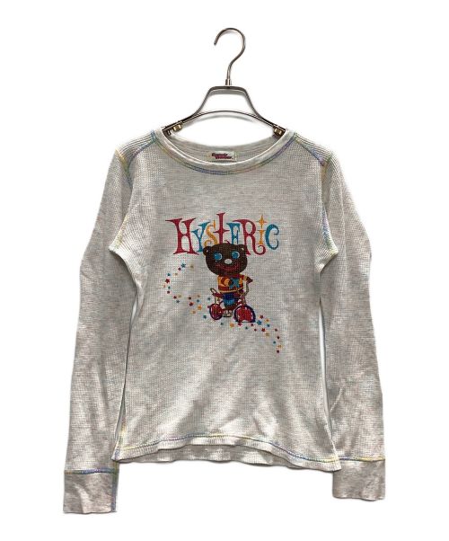 Hysteric Glamour（ヒステリックグラマー）Hysteric Glamour (ヒステリックグラマー) 00's ドーナツベアサーマルロングカットソー ベージュ サイズ:freeの古着・服飾アイテム