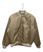 NIKEナイキ）の古着「SATIN DUGOUT JKT」｜ベージュ