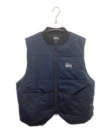 stussy（ステューシー）の古着「primaloft quilted vest」｜ネイビー