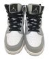 中古・古着 NIKE (ナイキ) AIR JORDAN1 MID (GS) グレー×ホワイト サイズ:24cm：11000円