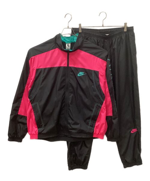 NIKE（ナイキ）NIKE (ナイキ) ATMOS (アトモス) セットアップジャージ ブラック×ピンク サイズ:XLの古着・服飾アイテム