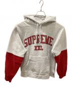 SUPREMEシュプリーム）の古着「20SS XXL Hooded Sweatshirt」｜レッド×グレー