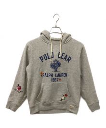 POLO RALPH LAUREN（ポロ・ラルフローレン）の古着「ポロベアプルオーバーパーカー」｜グレー