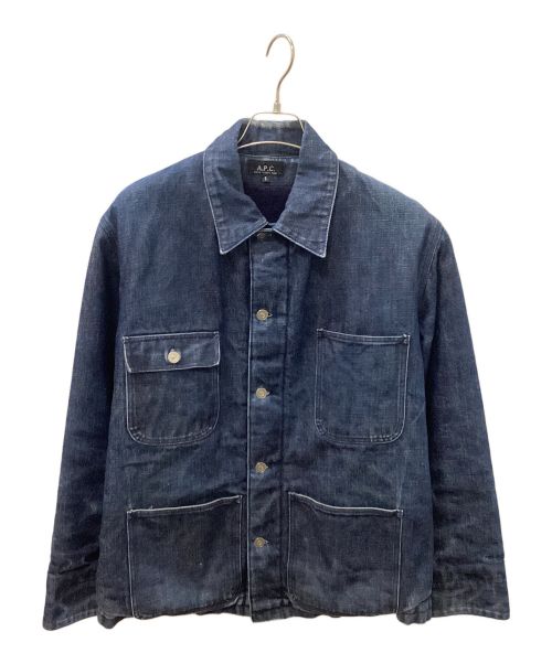 A.P.C.（アーペーセー）A.P.C. (アーペーセー) ワークデニムジャケット インディゴ サイズ:1の古着・服飾アイテム