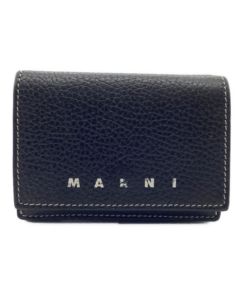 MARNI（マルニ）MARNI (マルニ) 3つ折り財布 ブラックの古着・服飾アイテム