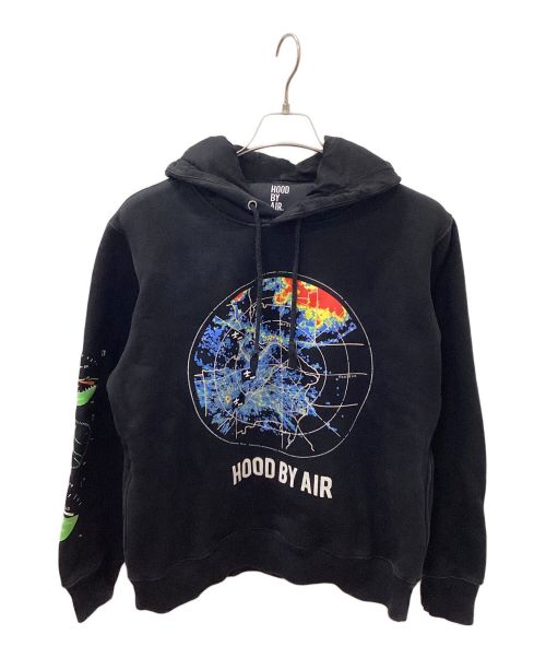 Hood By Air（フッドバイエアー）Hood By Air (フッドバイエアー) “ Madison” Black Radar Hoodie ブラック サイズ:Ⅿの古着・服飾アイテム