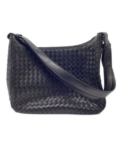 BOTTEGA VENETA（ボッテガベネタ）BOTTEGA VENETA (ボッテガベネタ) ワンショルダーバッグ ブラックの古着・服飾アイテム