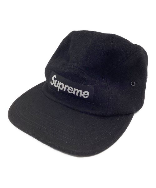 SUPREME（シュプリーム）SUPREME (シュプリーム) LORO PIANA (ロロピアーナ) 17FW Wool Camp Cap ブラックの古着・服飾アイテム