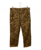 MISTER FREEDOM×SUGAR CANEミスターフリーダム×シュガーケーン）の古着「MFSC (SAIGON COWBOY) 7.8oz. HBT EXPERIENCE CAMO UTILITY PANTS」｜ブラウン