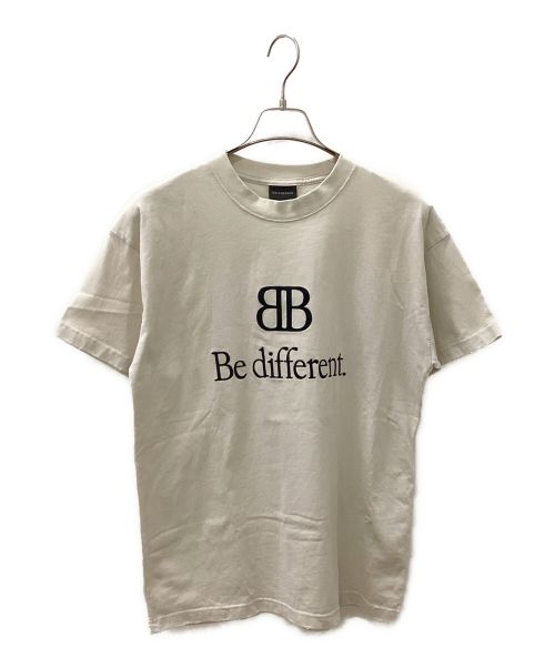 BALENCIAGA（バレンシアガ）BALENCIAGA (バレンシアガ) Be Different Tee ホワイト サイズ:Sの古着・服飾アイテム