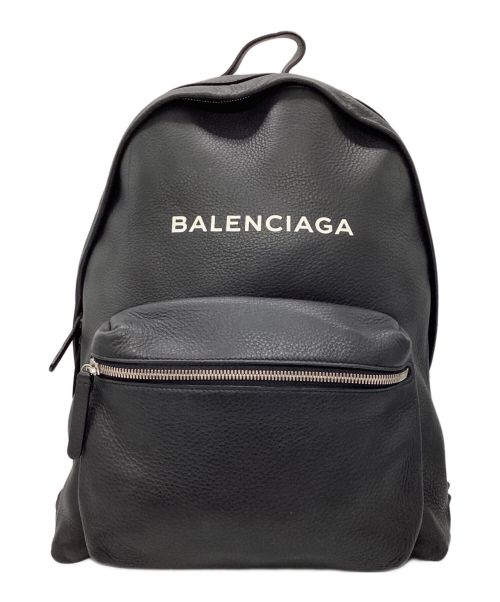 BALENCIAGA（バレンシアガ）BALENCIAGA (バレンシアガ) レザーリュック ブラックの古着・服飾アイテム