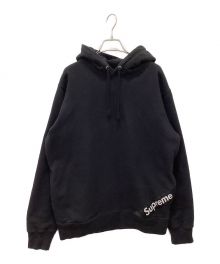 SUPREME（シュプリーム）の古着「18SS Corner Label Hooded Sweatshirt」｜ブラック