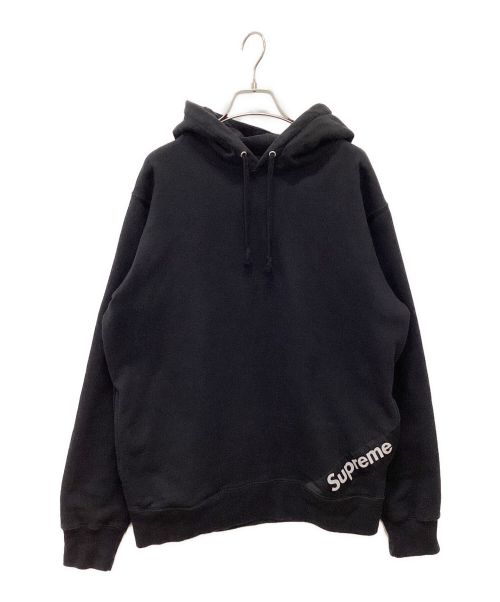 SUPREME（シュプリーム）SUPREME (シュプリーム) 18SS Corner Label Hooded Sweatshirt ブラック サイズ:Ⅿの古着・服飾アイテム