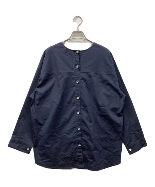 BEARDSLEY（ビアズリー）BEARDSLEY (ビアズリー) 長袖シャツ ネイビー サイズ:freeの古着・服飾アイテム