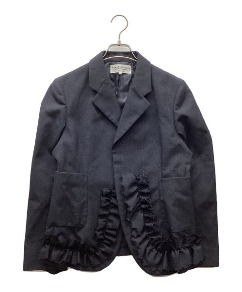 robe de chambre COMME de GARCONS（ローブドシャンブルコムデギャルソン）robe de chambre COMME de GARCONS (ローブドシャンブルコムデギャルソン) ウールジャケット グレー サイズ:Lの古着・服飾アイテム