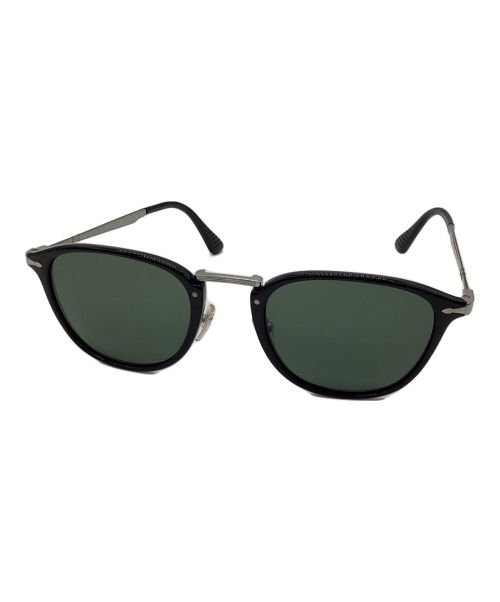 PERSOL（ペルソール）PERSOL (ペルソール) カラーサングラス ブラック×シルバーの古着・服飾アイテム