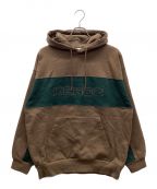 KEBOZケボズ）の古着「PANELED SWEAT HOODIE」｜ブラウン