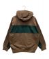 KEBOZ (ケボズ) PANELED SWEAT HOODIE ブラウン サイズ:L 未使用品：5000円