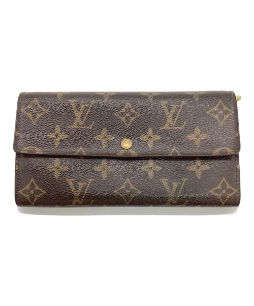 LOUIS VUITTON（ルイ ヴィトン）LOUIS VUITTON (ルイ ヴィトン) 長財布/ポルトフォイユ・サラ ブラウン サイズ:-の古着・服飾アイテム