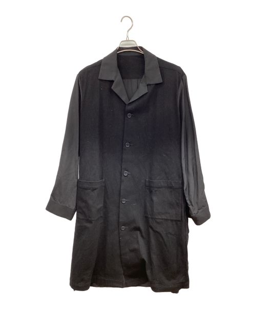 YOHJI YAMAMOTO（ヨウジヤマモト）YOHJI YAMAMOTO (ヨウジヤマモト) コットンリネンコート ブラック サイズ:2の古着・服飾アイテム