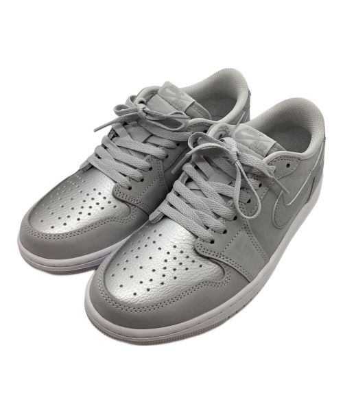 NIKE（ナイキ）NIKE (ナイキ) AIR JORDAN (エア ジョーダン) NIKE/AIR JORDAN 1　Retro LOW  シルバー サイズ:25.5cmの古着・服飾アイテム