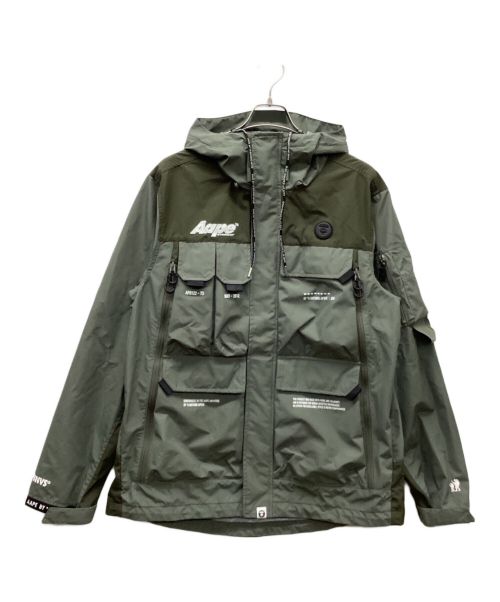 Aape BY A BATHING APE（エーエイプ バイ アベイシングエイプ）Aape BY A BATHING APE (エーエイプ バイ アベイシングエイプ) テクニカルジャケット オリーブ サイズ:XLの古着・服飾アイテム