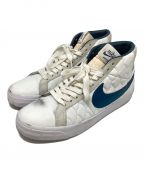 NIKEナイキ）の古着「ハイカットスニーカー/SB BLAZER ZM MID EK」｜ホワイト×ブルー